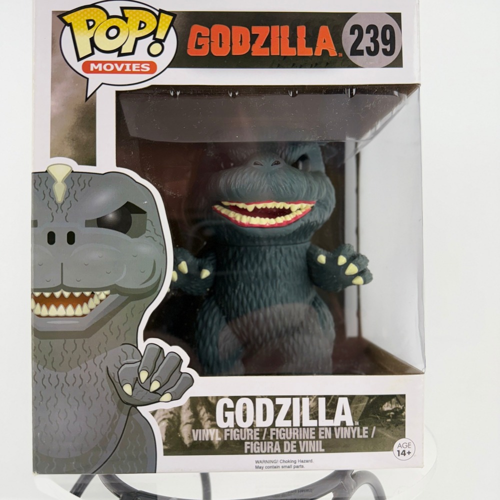 Funko Pop Movies Godzilla 239 Vinyl Figure Gray‎ 2015 NEW in box